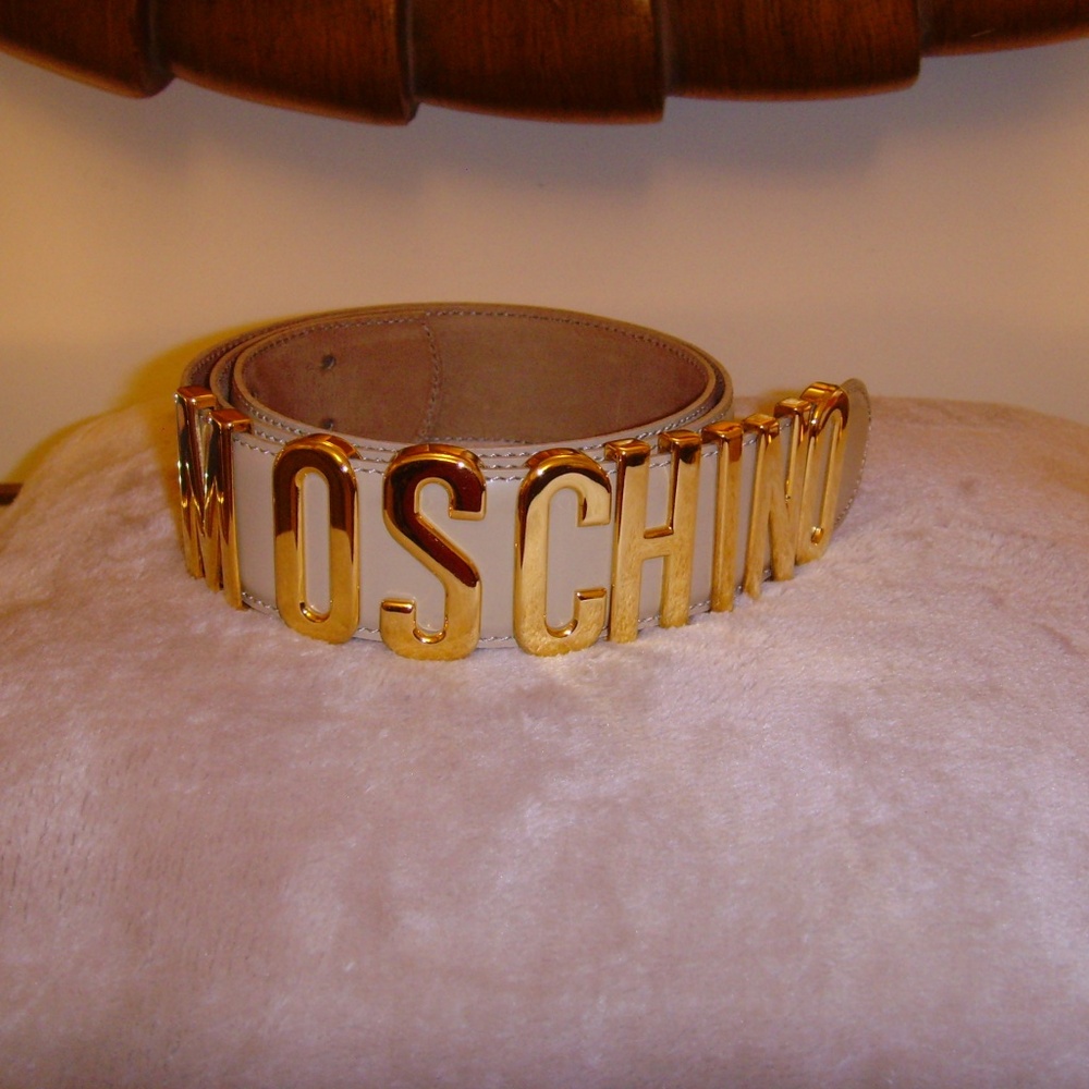MOSCHINO 100% Leather Belt